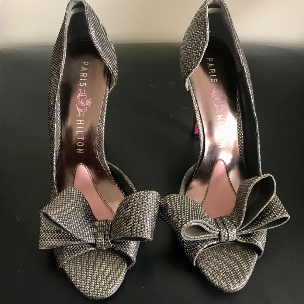 Paris Hilton Peep toe Bow woman’s Stiletto Heels